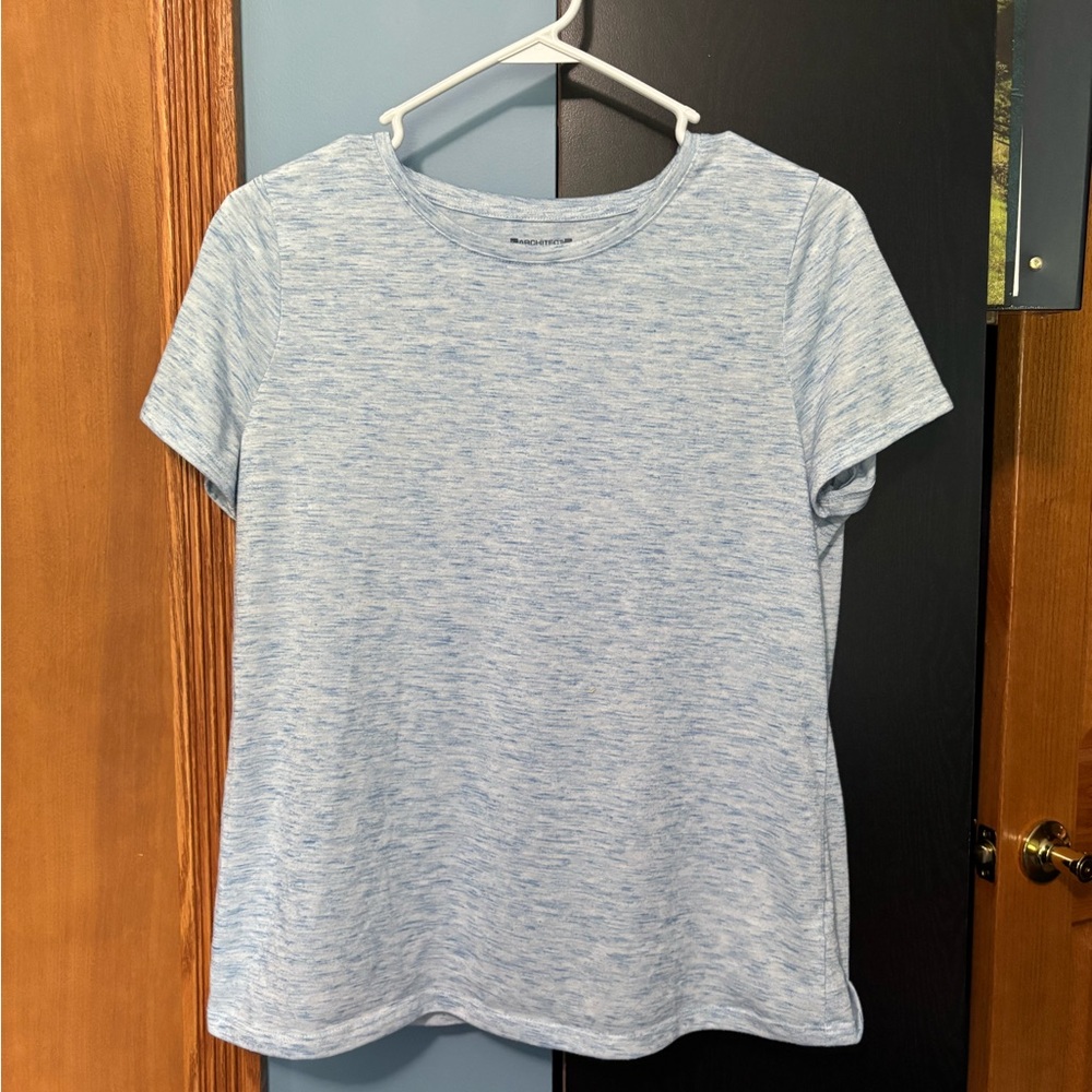 Architect Heathered Blue Short Sleeve Top
